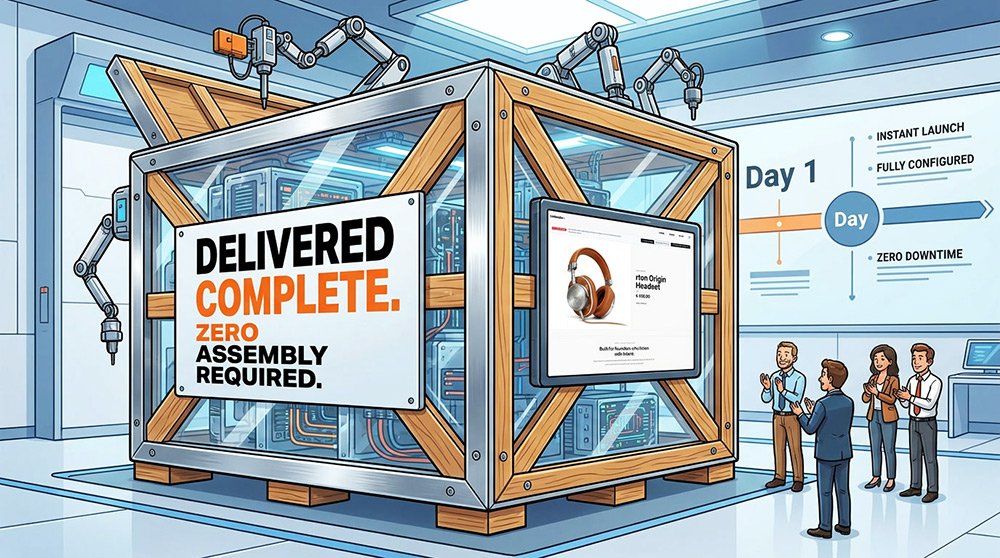 Delivered complete, zero assembly required