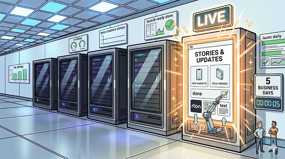 Your store live in 5 business days